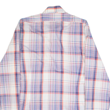 ALDO ORELLI Mens Shirt Blue 90s Check Long Sleeve M