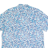 CALVIN KLEIN Mens Shirt Blue Crazy Pattern XL
