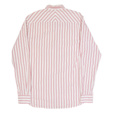 TIMBERLAND Mens Shirt Red Striped Long Sleeve S