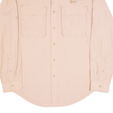 TIMBERLAND TURBO-DRY Mens Shirt Orange Check Long Sleeve M