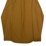 FARAH Slim Fit Mens Plain Shirt Brown Long Sleeve S