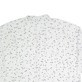 MINT VELVET Oversized Womens Shirt White Crazy Pattern 3/4 Sleeve M