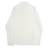 COS Mens Plain Shirt White Long Sleeve XL