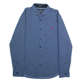 HOLLISTER Mens Shirt Blue Spotted Long Sleeve XS