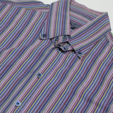 TED BAKER Mens Shirt Blue Striped Long Sleeve XL