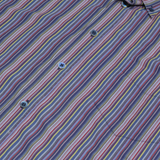 TED BAKER Mens Shirt Blue Striped Long Sleeve XL