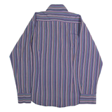 TED BAKER Mens Shirt Blue Striped Long Sleeve XL