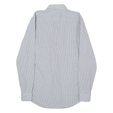 LACOSTE Classic Fit Mens Shirt Grey Check Long Sleeve M