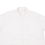 LEVI'S Womens Plain Shirt Pink Pinstripe Long Sleeve M