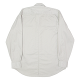 BEN SHERMAN Mens Plain Shirt Grey 90s Long Sleeve L