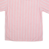 COLDOR Mens Shirt Red 90s Pinstripe Long Sleeve L