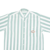 ACKERMANN Compass Mens Shirt White 90s Striped M