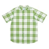 COLUMBIA Mens Shirt Green Check XL