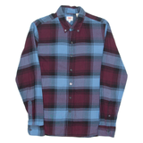 LEVI'S Mens Shirt Blue Check Long Sleeve S