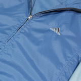 ADIDAS Womens Pullover Jacket Blue Hooded S