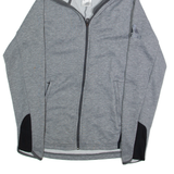 ADIDAS Mens Jacket Grey Hooded S
