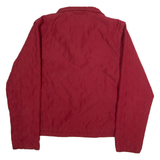 JOULES Womens Quilted Jacket Red Diamond L