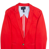 LANDS END Womens Blazer Jacket Red M