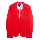 LANDS END Womens Blazer Jacket Red M