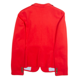 LANDS END Womens Blazer Jacket Red M