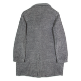 DKNY Womens Overcoat Jacket Grey M