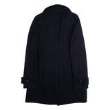 DKNY Womens Overcoat Jacket Blue Wool M