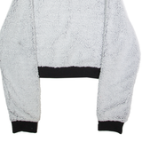 RUSSELL ATHLETIC Cropped Womens Fleece Jacket Grey M