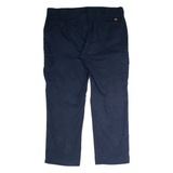 DICKIES Workwear Cargo Mens Trousers Blue Regular Straight W42 L32