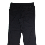 DICKIES Workwear Womens Twill Trousers Black Regular Wide-Leg W36 L31