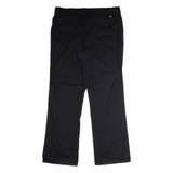 DICKIES Workwear Womens Twill Trousers Black Regular Wide-Leg W36 L31