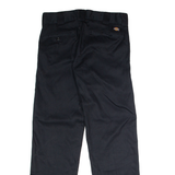 DICKIES Flex Workwear Mens Twill Trousers Black Slim Straight W28 L30