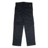 DICKIES Flex Workwear Mens Twill Trousers Black Slim Straight W28 L30