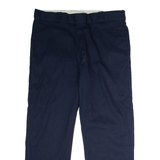 DICKIES 874 Flex Workwear Mens Twill Trousers Blue Classic Straight W38 L30