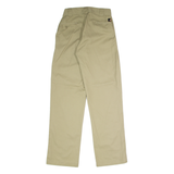 DICKIES Workwear Mens Twill Trousers Beige Slim Straight W26 L32