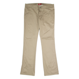 DICKIES Workwear Womens Trousers Beige Regular Bootcut W36 L33