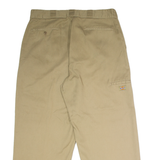 DICKIES Workwear Mens Trousers Beige Loose Wide-Leg W38 L27