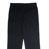 DICKIES Workwear Mens Trousers Black Regular Straight W34 L28