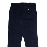 CAT Workwear Mens Canvas Trousers Blue Regular Straight W34 L30