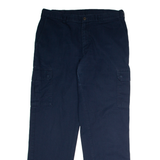 DICKIES Workwear Cargo Mens Trousers Blue Regular Straight W34 L32