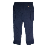 CARHARTT Workwear Cargo Womens Trousers Blue Relaxed Straight W40 L30