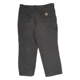 CARHARTT Workwear Mens Canvas Trousers Grey Relaxed Straight W38 L26