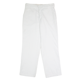 DICKIES X Urban Outfitters Workwear Womens Twill Trousers White Straight W30 L26