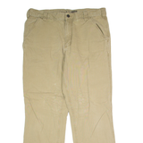 CARHARTT Workwear Mens Canvas Trousers Beige Relaxed Straight W36 L29