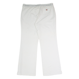 DICKIES Workwear Womens Trousers White Regular Flared W34 L30