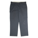 DICKIES Workwear Mens Trousers Grey Regular Straight W38 L30