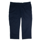 DICKIES Workwear Cargo Mens Trousers Blue Regular Straight W44 L26