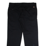 DICKIES Workwear Mens Twill Trousers Black Slim Straight W36 L30