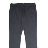 DICKIES Workwear Womens Trousers Grey Regular Straight W34 L31