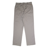 DICKIES Workwear Mens Twill Trousers Grey Regular Straight W36 L34