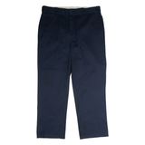 DICKIES Workwear Mens Twill Trousers Blue Regular Straight W38 L30